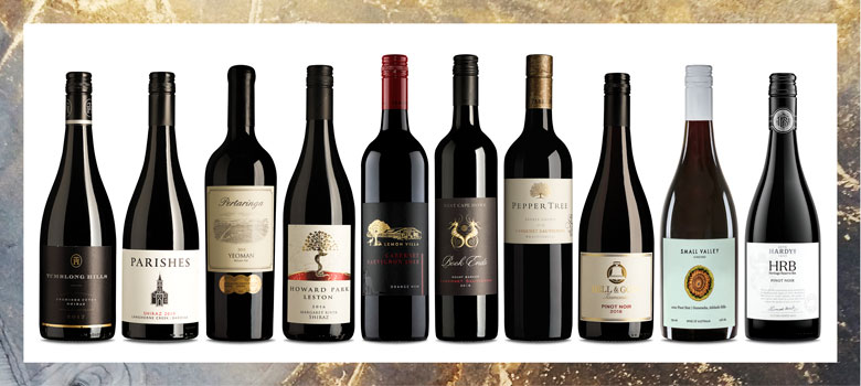 Australian red deals wines list